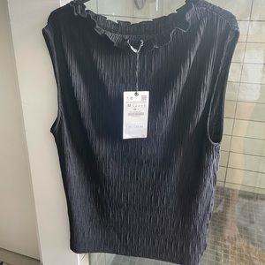 NWT Black Halter top